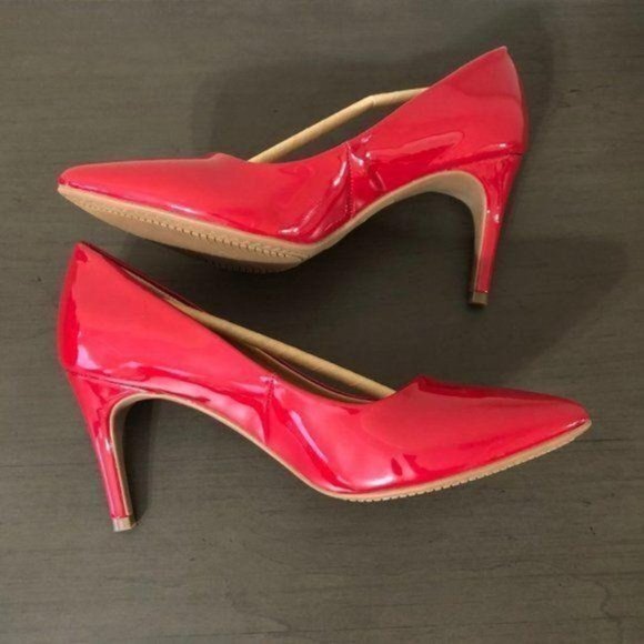 Scoop Red Patent Leather High Heels - Picture 5 of 9